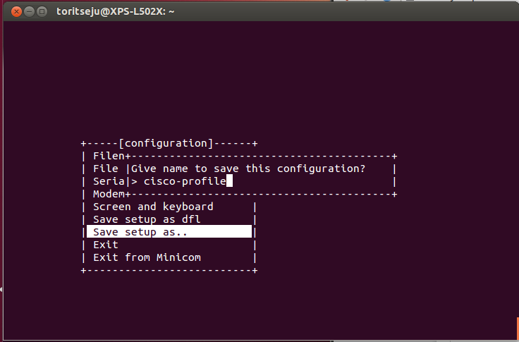 Ubuntu Serial Terminal Client